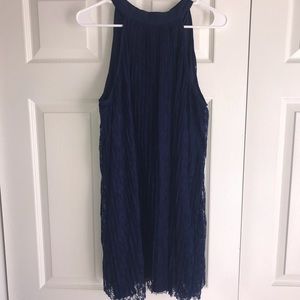 Francesca’s shift blue dress